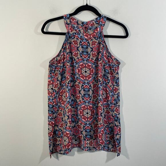Women's Multicolor Kaleidoscope Graphics Sleeveless Tank Size L - Picture 1 of 7
